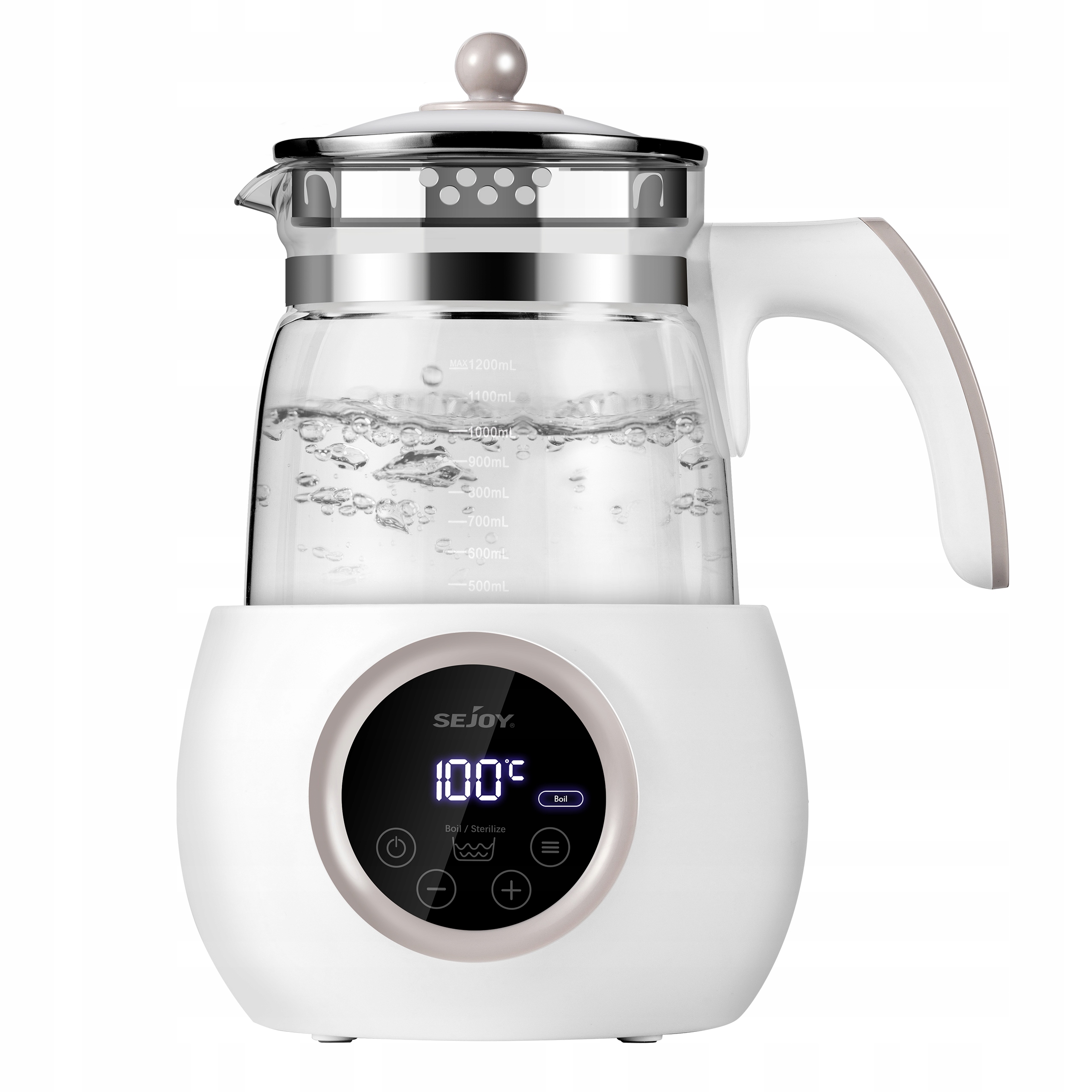 Rýchlovarná kanvica SEJOY TN74 800 W 1,2 l biela